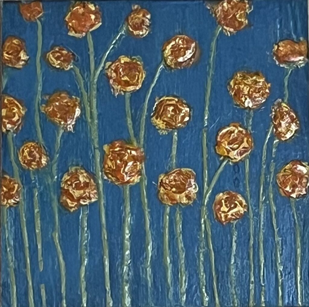 Encaustic Poppies